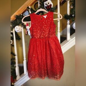 Cat and jack Kids Red Dress Size 6/6x